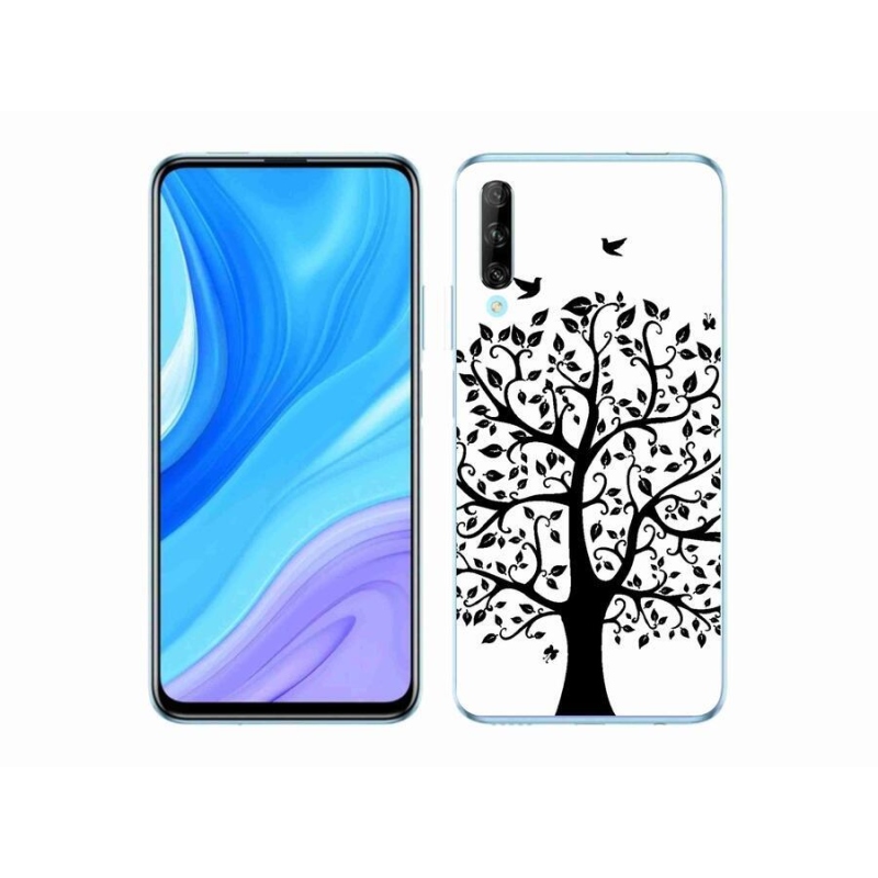 Zselés borítás mmCase a Honor 9X Pro számára - fekete-fehér fa