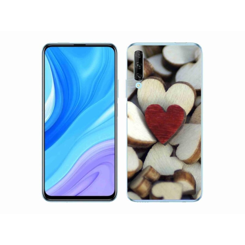 Gél borítás mmCase a Honor 9X Pro készülékhez - gravírozott piros szív
