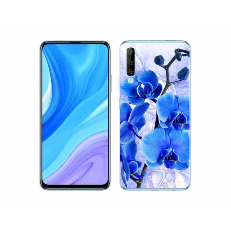 Zselés borítás mmCase a Honor 9X Pro készülékhez - kék virágok