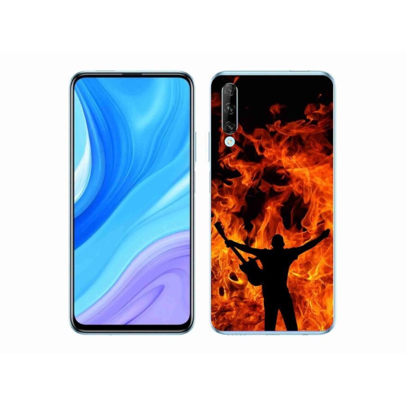Gél borító mmCase a Honor 9X Pro számára - zenész és tűz
