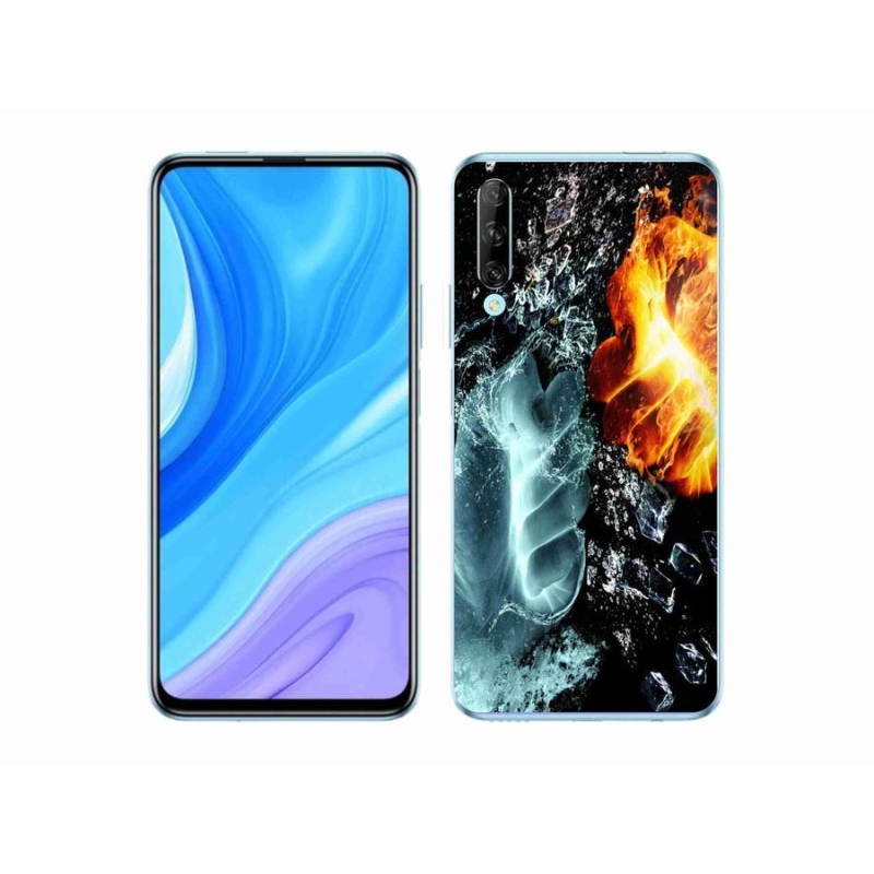 Zselés borítás mmCase a Honor 9X Pro számára - víz és tűz