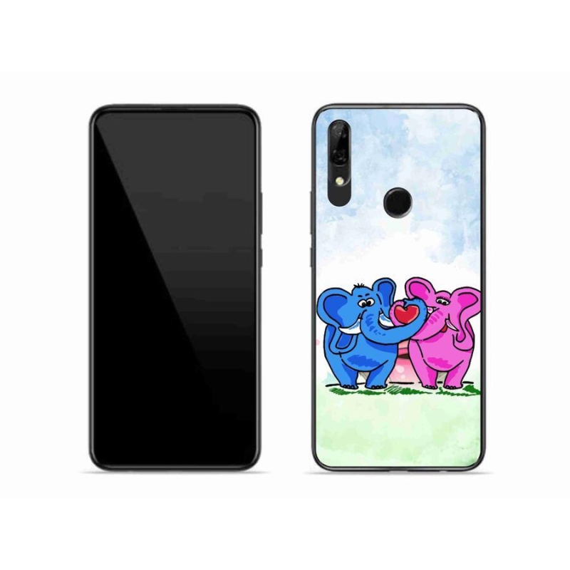 Gél borító mmCase a Honor 9X-hez - szerelmes elefántok