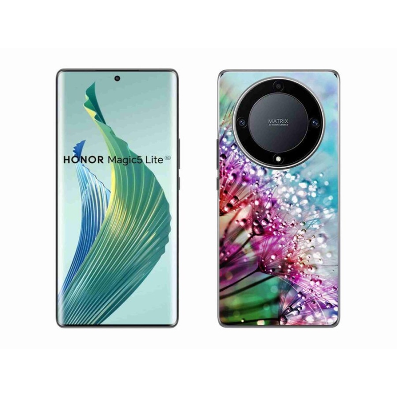 Gél borítás mmCase a Honor Magic 5 Lite 5G számára - színes virágok
