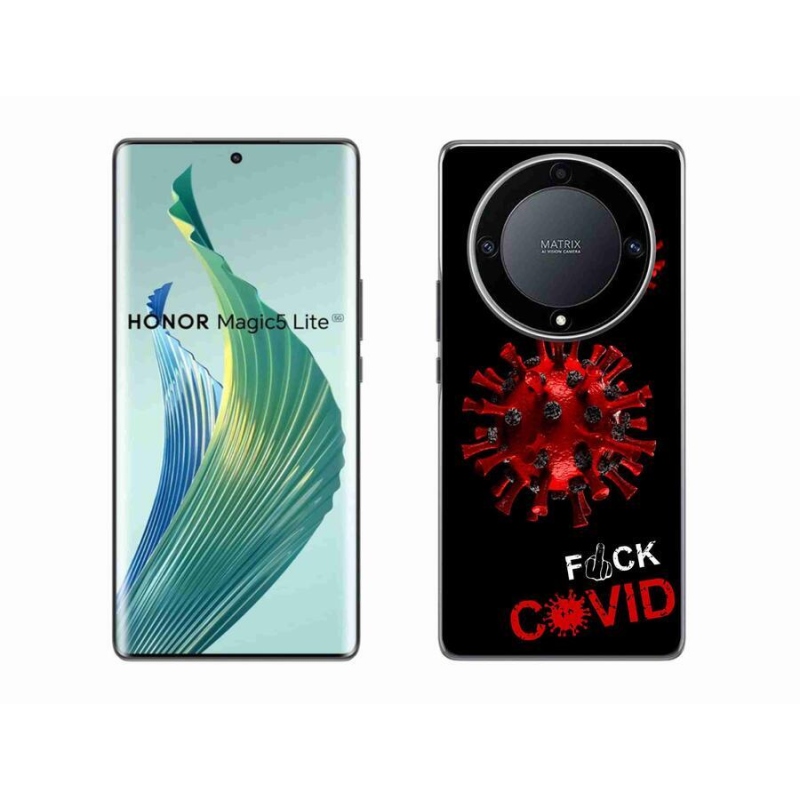 Gél borító mmCase a Honor Magic 5 Lite 5G számára - covid 3