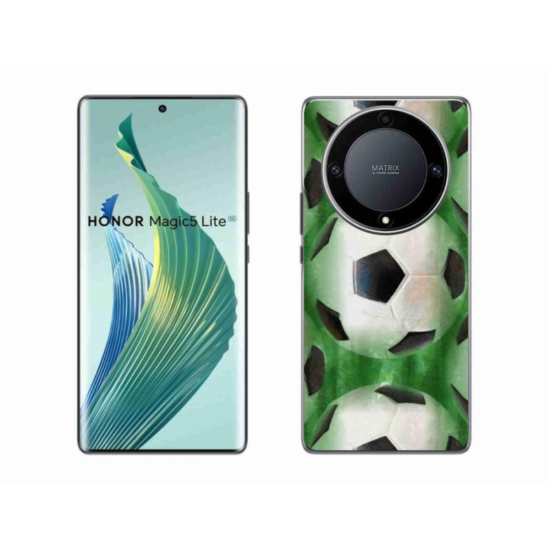 Gél borítás mmCase a Honor Magic 5 Lite 5G számára - focilabda