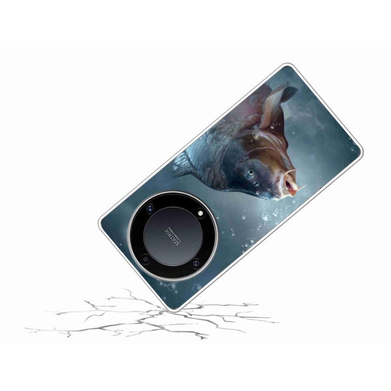 Gél borítás mmCase a Honor Magic 5 Lite 5G számára - ponty és buborékok