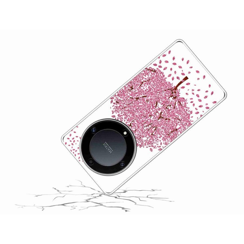 Gél borítás mmCase a Honor Magic 5 Lite 5G számára - rajzfilmfa levelekkel