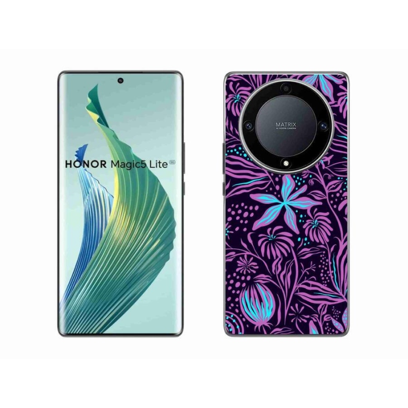 Gél borító mmCase a Honor Magic 5 Lite 5G számára - virágok 2