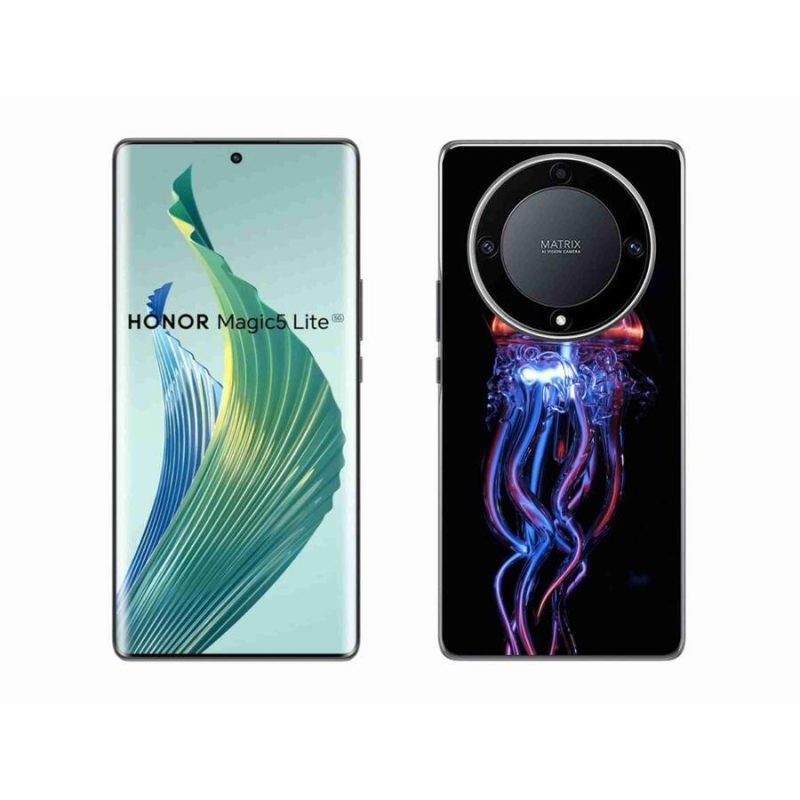 Zselés borítás mmCase a Honor Magic 5 Lite 5G számára - medúza