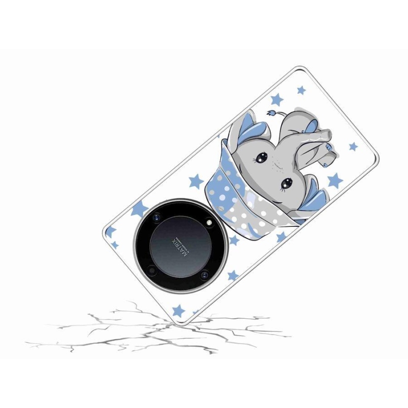 Zselés borítás mmCase a Honor Magic 5 Lite 5G készülékhez - kék elefánt