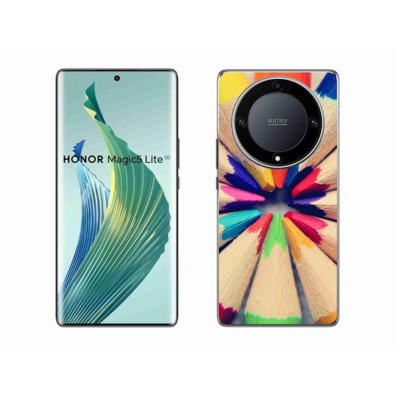 Zselés borítás mmCase a Honor Magic 5 Lite 5G számára - zsírkréták