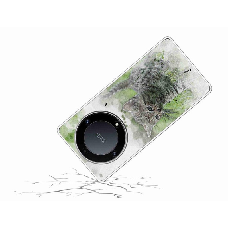 Gél borító mmCase a Honor Magic 5 Lite 5G számára - aranyos cica 1