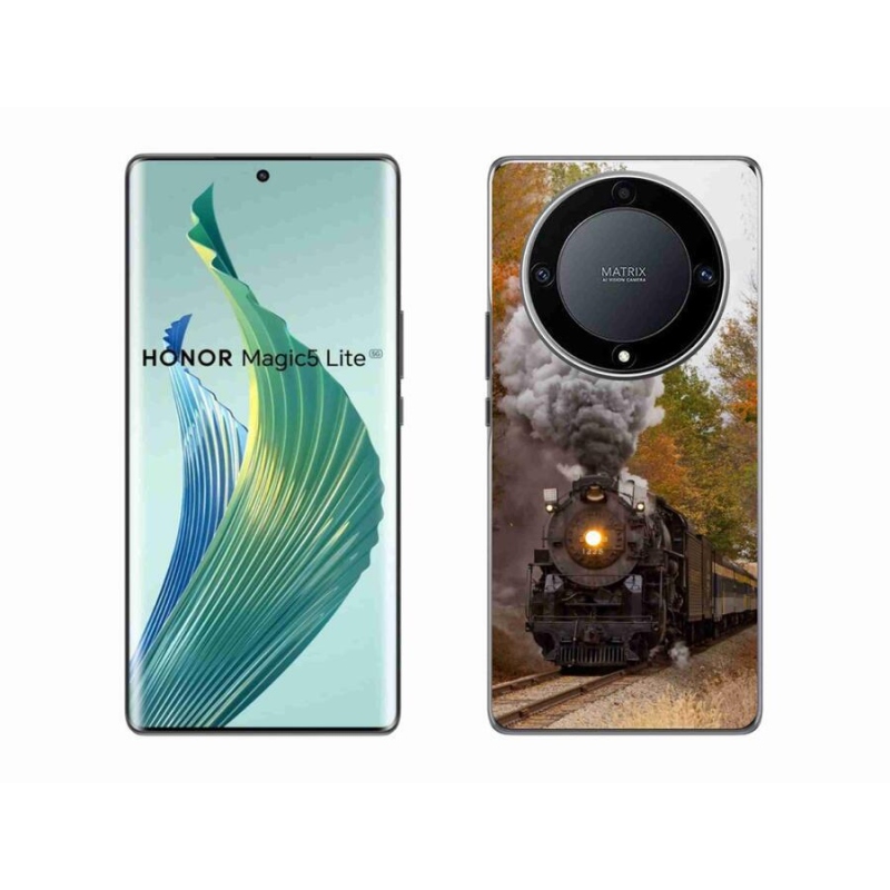 Zselés borítás mmCase a Honor Magic 5 Lite 5G számára - Train 1