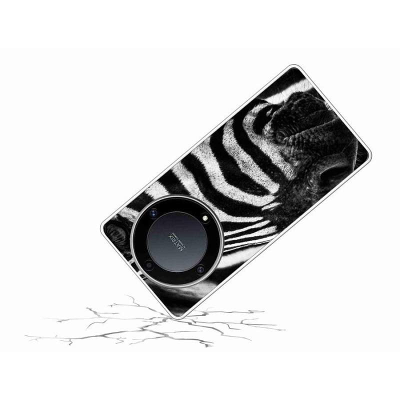 Zselés borítás mmCase a Honor Magic 5 Lite 5G készülékhez - zebra