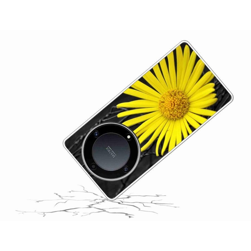 Gél borítás mmCase a Honor Magic 5 Lite 5G készülékhez - sárga virág