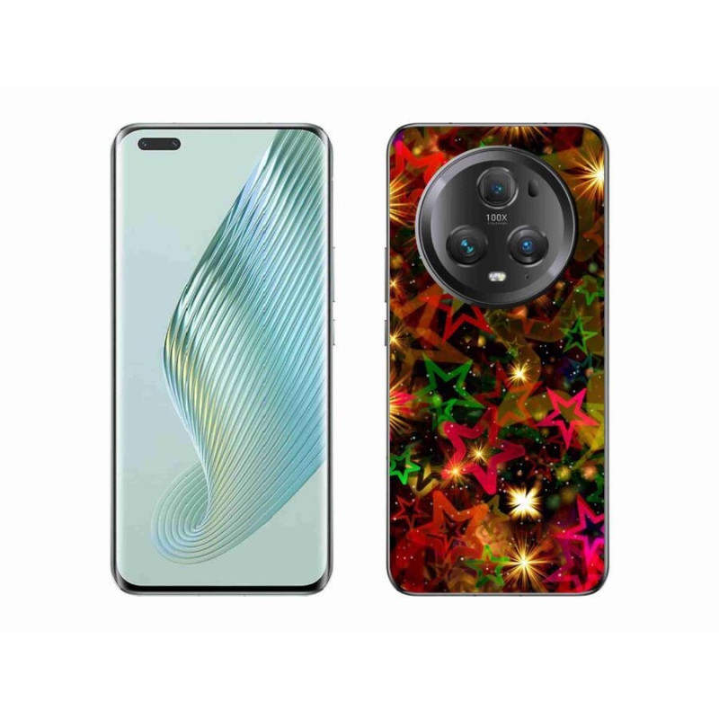 Gél borítás mmCase a Honor Magic 5 Pro 5G számára - színes csillagok