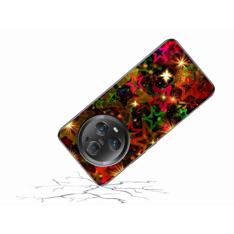 Gél borítás mmCase a Honor Magic 5 Pro 5G számára - színes csillagok