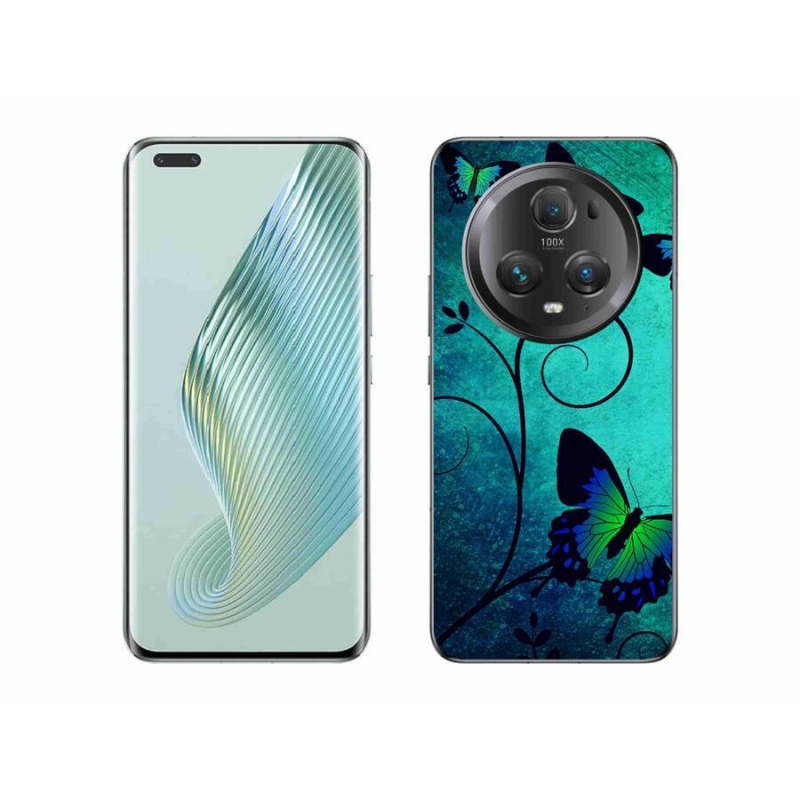 Gél borítás mmCase a Honor Magic 5 Pro 5G számára - színes pillangók