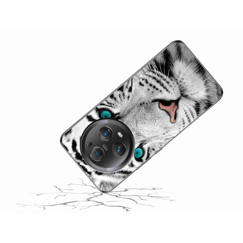 Zselés borítás mmCase a Honor Magic 5 Pro 5G készülékhez - fehér tigris