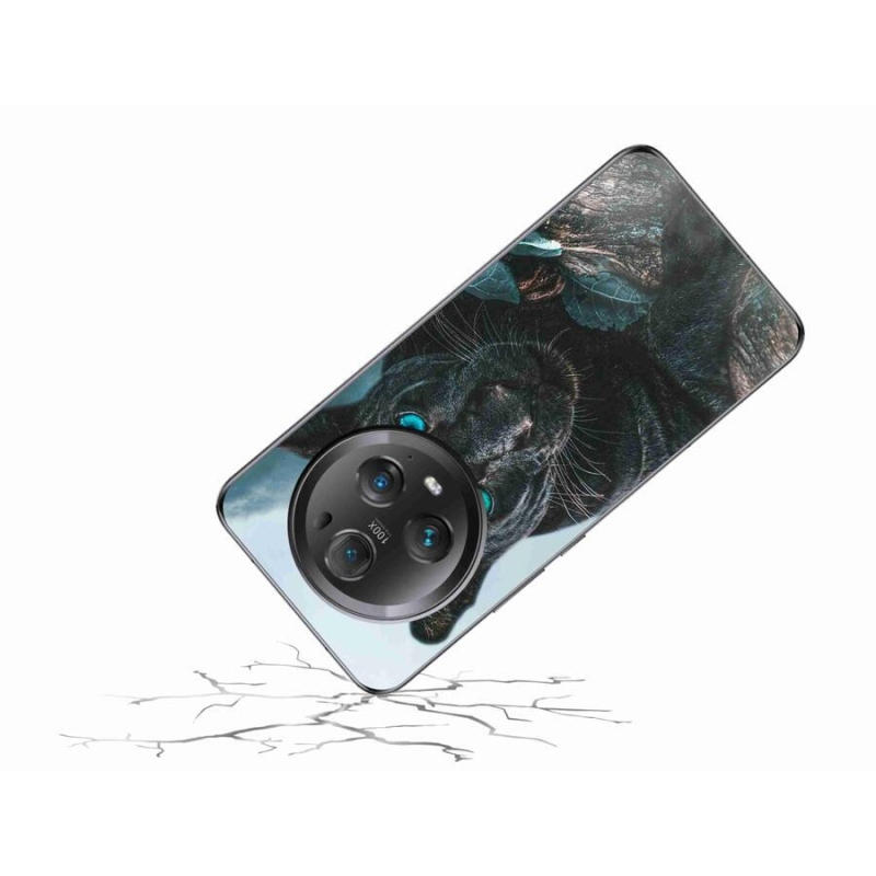 Zselés borítás mmCase a Honor Magic 5 Pro 5G készülékhez - fekete párduc