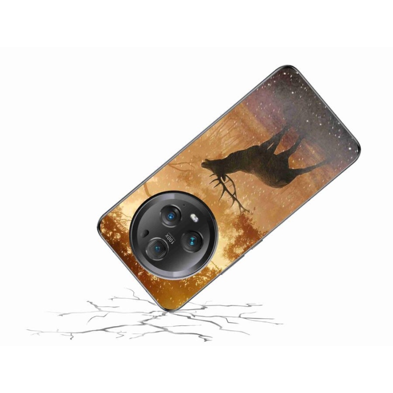 Zselés borítás mmCase a Honor Magic 5 Pro 5G-hez - szarvasok a vadászaton