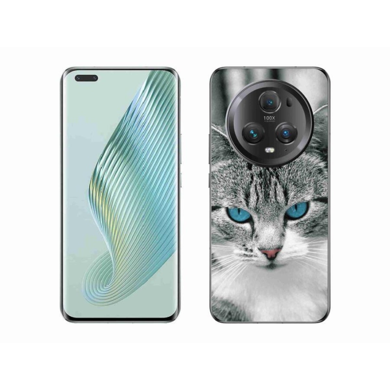 Zselés borítás mmCase a Honor Magic 5 Pro 5G számára - macskaszem 1
