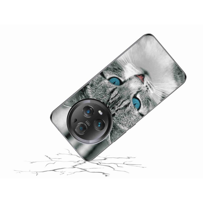 Zselés borítás mmCase a Honor Magic 5 Pro 5G számára - macskaszem 1