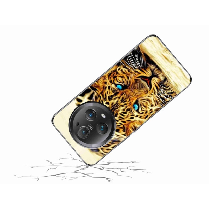 Gél borítás mmCase a Honor Magic 5 Pro 5G számára - rajzfilm tigris