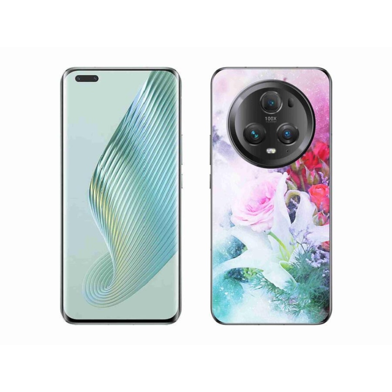 Gél borítás mmCase a Honor Magic 5 Pro 5G számára - virágok 4