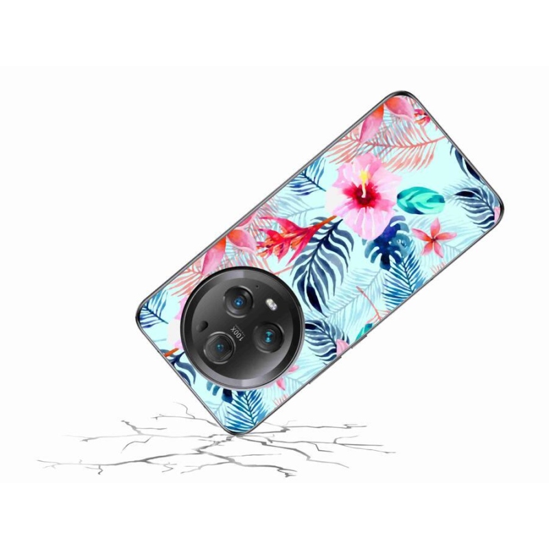 Gél borítás mmCase a Honor Magic 5 Pro 5G számára - virágok