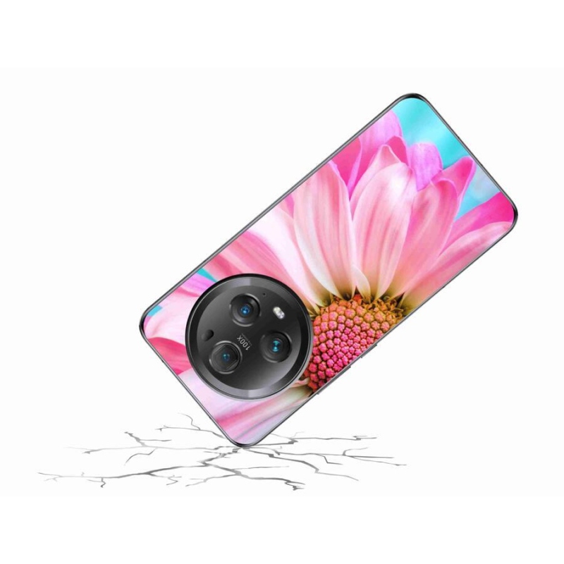 Zselés borítás mmCase a Honor Magic 5 Pro 5G készülékhez - rózsaszín virág