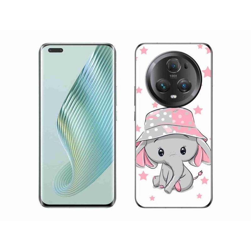 Zselés borítás mmCase a Honor Magic 5 Pro 5G készülékhez - rózsaszín elefánt