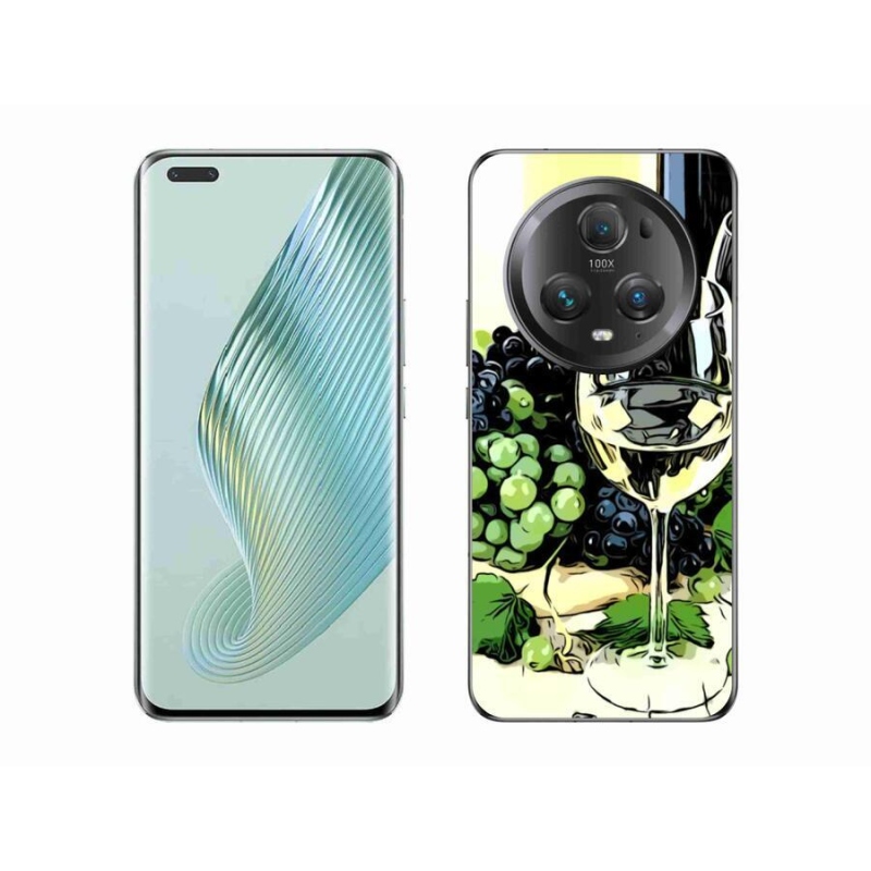 Zselés borító mmCase a Honor Magic 5 Pro 5G számára - pohár bor