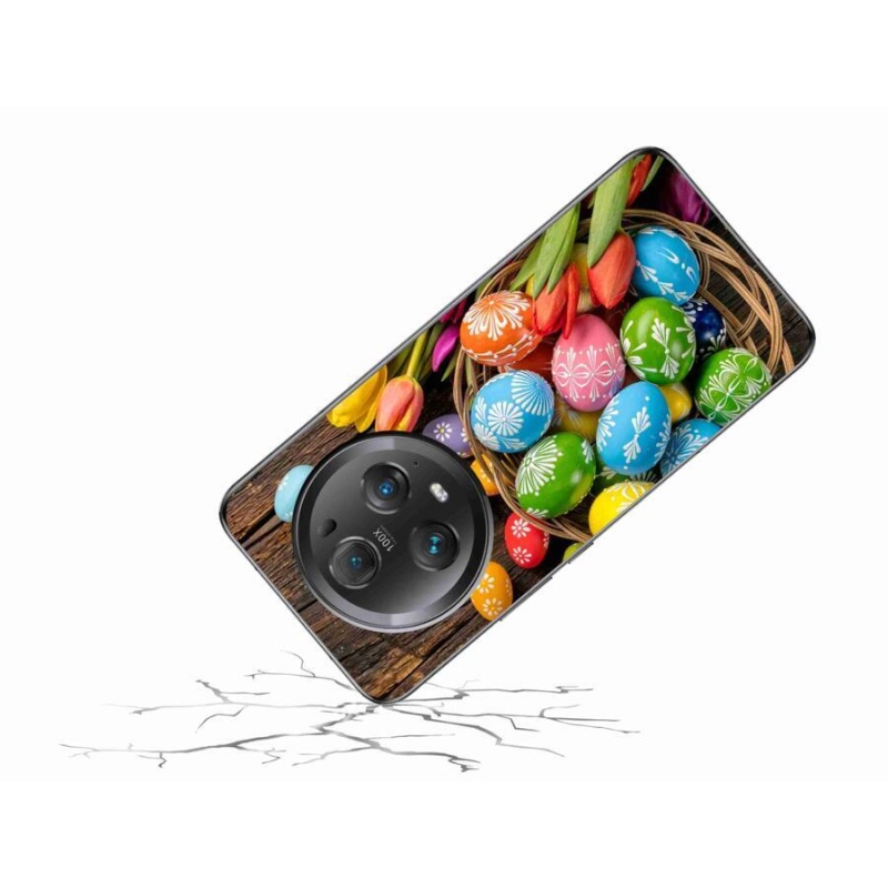Gél borítás mmCase a Honor Magic 5 Pro 5G számára - Húsvéti tojások