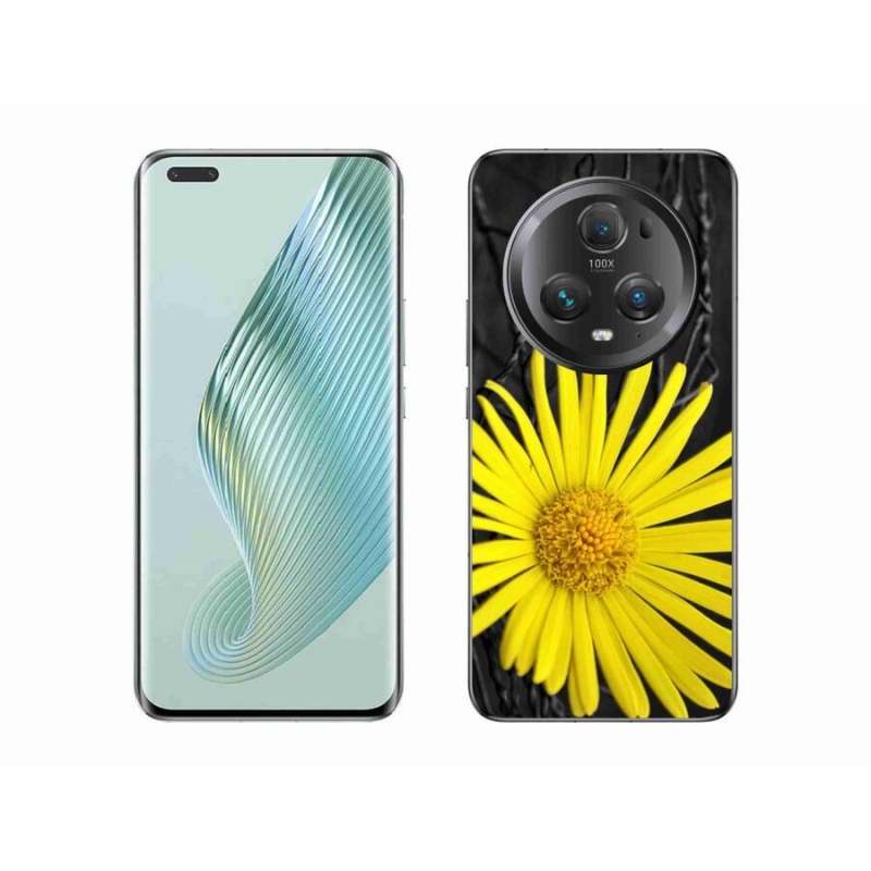 Zselés borítás mmCase Honor Magic 5 Pro 5G - sárga virág