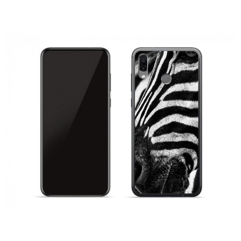 Zselés borítás mmCase a Honor Play készülékhez - zebra