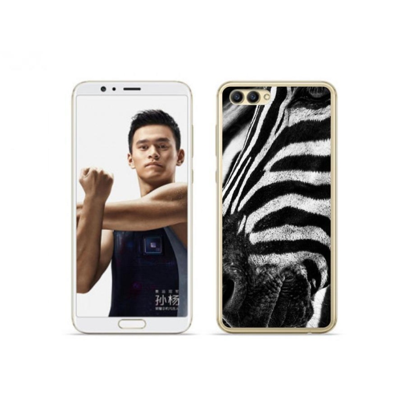 Zselés borítás mmCase a Honor View 10 készülékhez - zebra