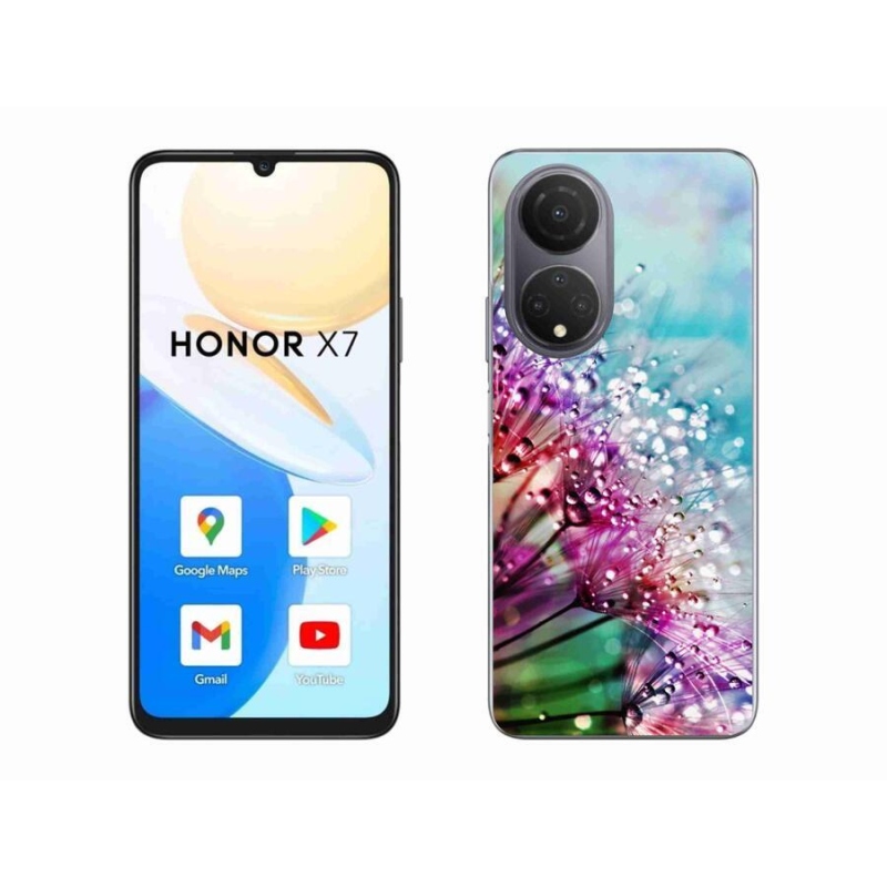 Gél borító mmCase a Honor X7-hez - színes virágok
