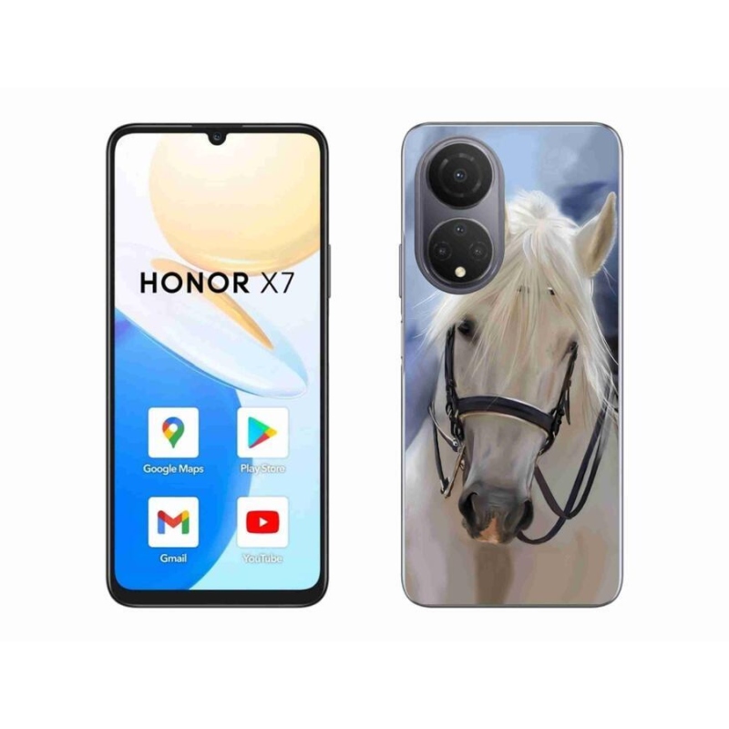Zselés borítás mmCase a Honor X7-hez - fehér ló
