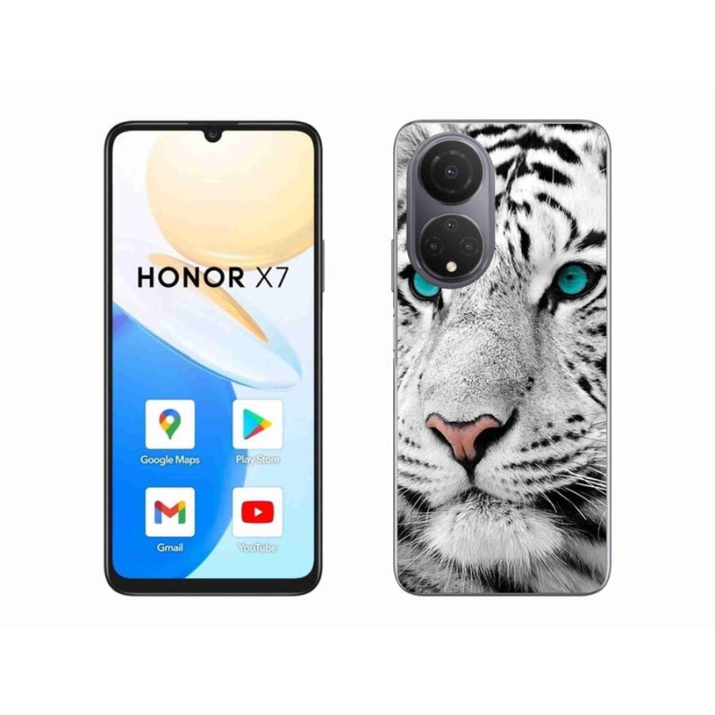 Zselés borítás mmCase a Honor X7-hez - fehér tigris