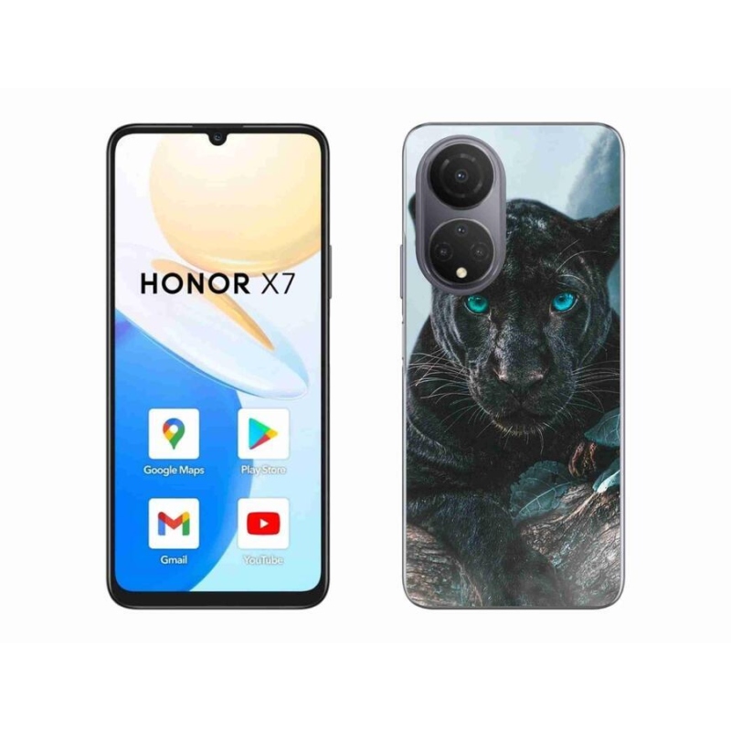 Zselés borítás mmCase a Honor X7-hez - fekete párduc