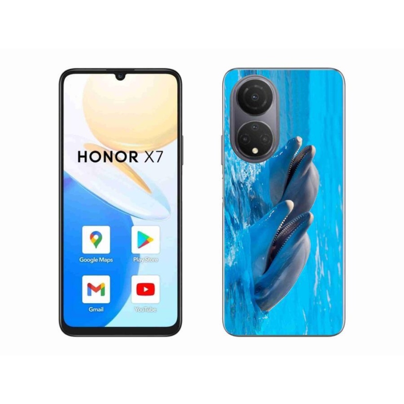 Zselés borítás mmCase a Honor X7 készülékhez - delfinek