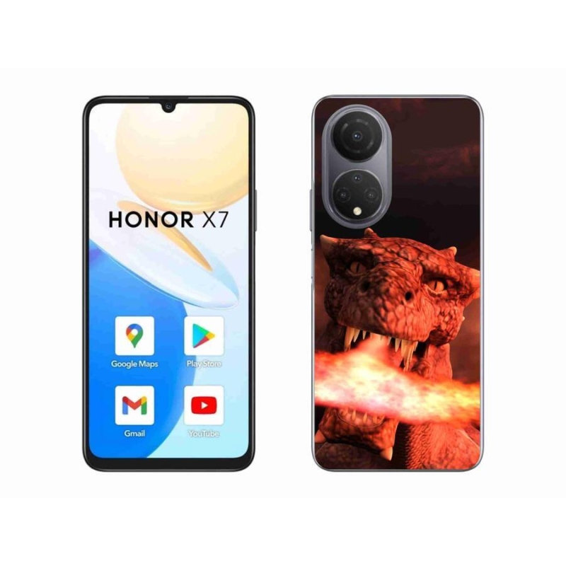 Zselés borítás mmCase a Honor X7-hez - sárkány