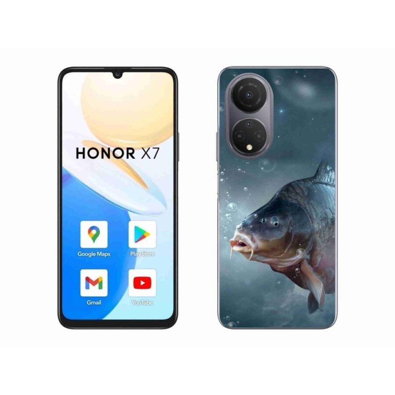 Zselés borítás mmCase a Honor X7 számára - ponty és buborékok
