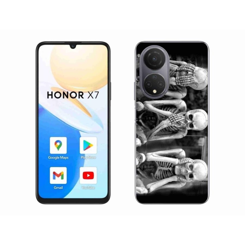 Zselés borítás mmCase a Honor X7-hez - csontvázak