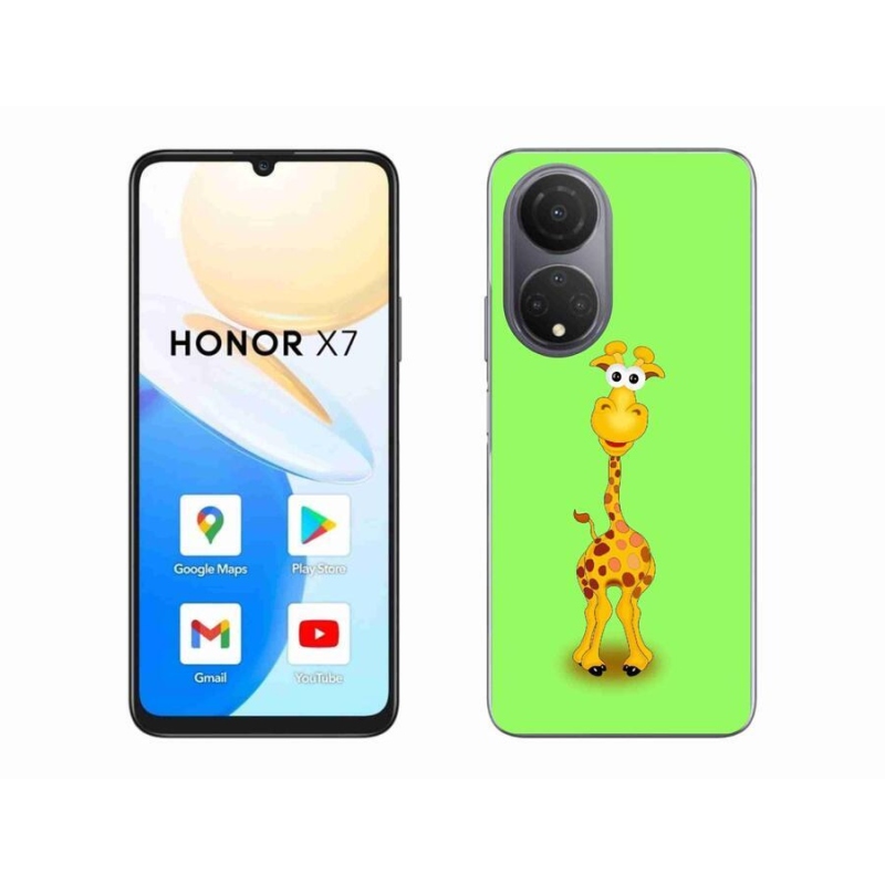Zselés borítás mmCase a Honor X7-hez - rajzfilm zsiráf