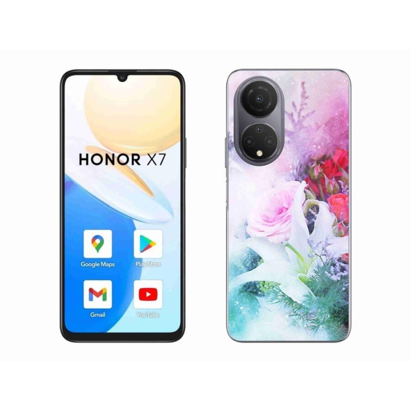 Zselés borítás mmCase a Honor X7-hez - virág 4