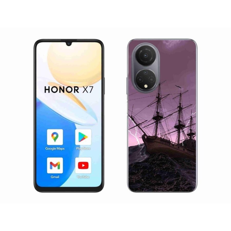 Zselés borítás mmCase a Honor X7-hez - hajó a viharban