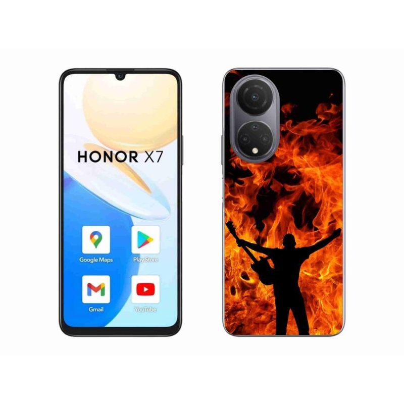 Gél borítás mmCase a Honor X7-hez - zenész és tűz