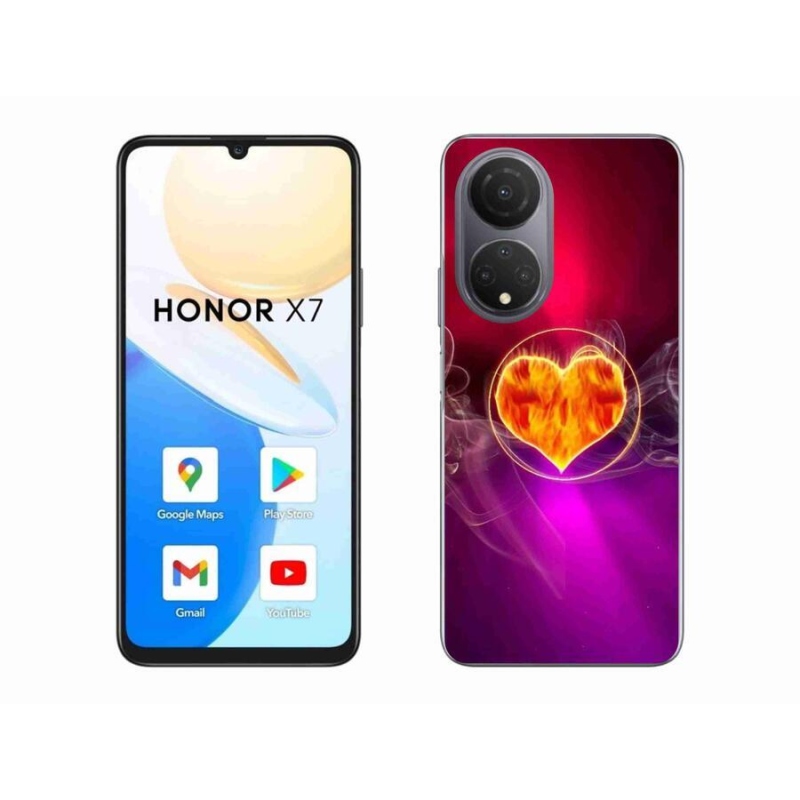 Gél borítás mmCase a Honor X7 készülékhez - tüzes szív
